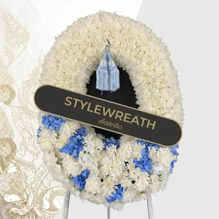 พวงหรีดกระดาน ST 0104